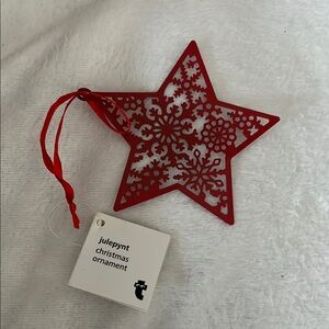 Julep Red Star Christmas Ornament